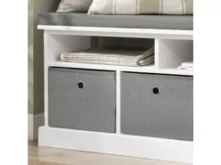 Banc De Rangement Avec Coussin Rembourré 2 Compartiments Et 3 Paniers Meuble Bas Entrée, Fsr67-hg -Meilleur Meubles Magasin meuble de rangement 19206305