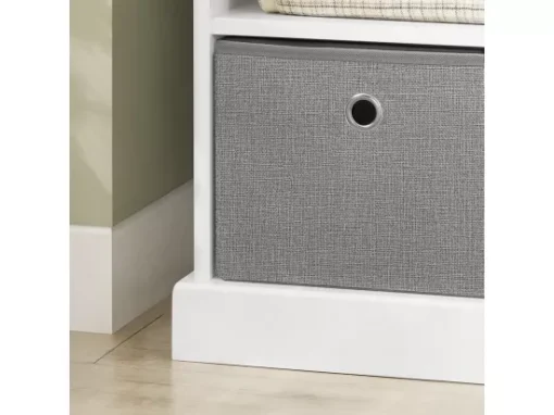 Banc De Rangement Avec Coussin Rembourré 2 Compartiments Et 3 Paniers Meuble Bas Entrée, Fsr67-hg -Meilleur Meubles Magasin meuble de rangement 19206307