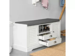 Banc De Rangement À Chaussures Avec Coussin RembourréChaussures Banquette, Fsr71-w -Meilleur Meubles Magasin meuble de rangement 19206319