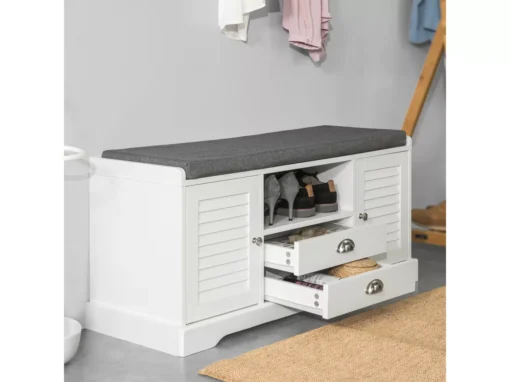 Banc De Rangement À Chaussures Avec Coussin RembourréChaussures Banquette, Fsr71-w -Meilleur Meubles Magasin meuble de rangement 19206319