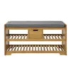 Étagère à Chaussures Avec Tiroir, Banquette Siège Pour Chausser, FSR75-N -Meilleur Meubles Magasin meuble de rangement 19206331