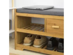 Étagère à Chaussures Avec Tiroir, Banquette Siège Pour Chausser, FSR75-N -Meilleur Meubles Magasin meuble de rangement 19206339