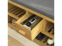 Étagère à Chaussures Avec Tiroir, Banquette Siège Pour Chausser, FSR75-N -Meilleur Meubles Magasin meuble de rangement 19206341