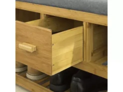 Étagère à Chaussures Avec Tiroir, Banquette Siège Pour Chausser, FSR75-N -Meilleur Meubles Magasin meuble de rangement 19206343