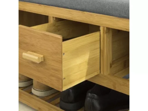 Étagère à Chaussures Avec Tiroir, Banquette Siège Pour Chausser, FSR75-N -Meilleur Meubles Magasin meuble de rangement 19206343
