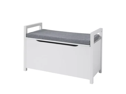 Banc De Rangement Meuble Bas Entrée Avec Coussin Rembourré,Rangement Jouets Pour Enfants, FSR76-W -Meilleur Meubles Magasin meuble de rangement 19206351
