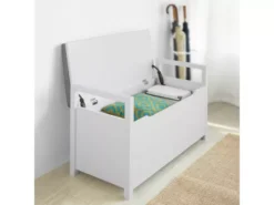 Banc De Rangement Meuble Bas Entrée Avec Coussin Rembourré,Rangement Jouets Pour Enfants, FSR76-W -Meilleur Meubles Magasin meuble de rangement 19206355