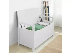 Banc De Rangement Meuble Bas Entrée Avec Coussin Rembourré,Rangement Jouets Pour Enfants, FSR76-W -Meilleur Meubles Magasin meuble de rangement 19206367