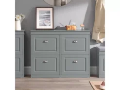 Armoire À Chaussures 4 Abattants Meuble D'entrée Pour Chaussures, Gris, Fsr79-hg -Meilleur Meubles Magasin meuble de rangement 19207175