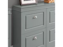 Armoire À Chaussures 4 Abattants Meuble D'entrée Pour Chaussures, Gris, Fsr79-hg -Meilleur Meubles Magasin meuble de rangement 19207179