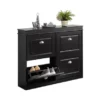 Meuble De Rangement à Chaussures Armoire à Chaussures Commode à Chaussures 4 Abattants, FSR79-SCH -Meilleur Meubles Magasin meuble de rangement 19207187