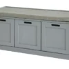 Banc De Rangement Avec Coussin Rembourré Meuble D'Entrée Coffre Commode à Chaussures, FSR80-SG -Meilleur Meubles Magasin meuble de rangement 19306291