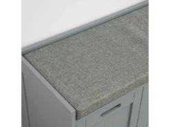 Banc De Rangement Avec Coussin Rembourré Meuble D'Entrée Coffre Commode à Chaussures, FSR80-SG -Meilleur Meubles Magasin meuble de rangement 19306297