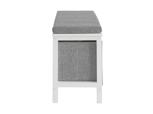 Banc De Rangement Avec 2 Paniers Et Coussin Rembourré, FSR81-HG -Meilleur Meubles Magasin meuble de rangement 19306517