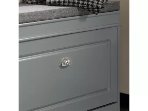 Banc à Chaussures Meuble à Chaussures Avec Assise Coussin Rembourré Et Abattant Gris, FSR82-L-HG -Meilleur Meubles Magasin meuble de rangement 19307063