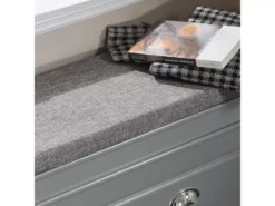 Banc à Chaussures Meuble à Chaussures Avec Assise Coussin Rembourré Et Abattant Gris, FSR82-L-HG -Meilleur Meubles Magasin meuble de rangement 19307065