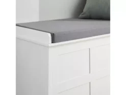 Banc De Rangement Avec Coussin Rembourré Meuble Bas Entrée Commode à Chaussure Banquette, FSR86-W -Meilleur Meubles Magasin meuble de rangement 19307099