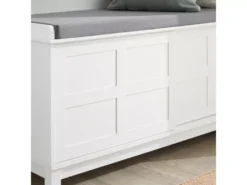 Banc De Rangement Avec Coussin Rembourré Meuble Bas Entrée Commode à Chaussure Banquette, FSR86-W -Meilleur Meubles Magasin meuble de rangement 19307103