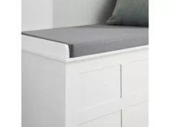 Banc De Rangement Avec Coussin Rembourré Meuble Bas Entrée Commode à Chaussure Banquette, FSR86-W -Meilleur Meubles Magasin meuble de rangement 19307105