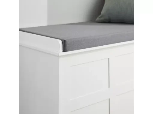 Banc De Rangement Avec Coussin Rembourré Meuble Bas Entrée Commode à Chaussure Banquette, FSR86-W -Meilleur Meubles Magasin meuble de rangement 19307105