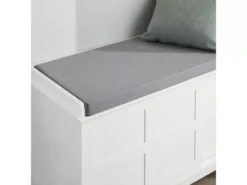 Banc De Rangement Avec Coussin Rembourré Meuble Bas Entrée Commode à Chaussure Banquette, FSR86-W -Meilleur Meubles Magasin meuble de rangement 19307107