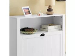 Meuble De Rangement à Chaussures Armoire à Chaussures Commode à Chaussures 2 Abattants, FSR87-W -Meilleur Meubles Magasin meuble de rangement 19307457