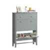 Meuble De Rangement à Chaussures Armoire à Chaussures Commode à Chaussures 2 Abattants, FSR89-HG -Meilleur Meubles Magasin meuble de rangement 19307471
