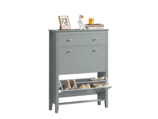 Meuble De Rangement à Chaussures Armoire à Chaussures Commode à Chaussures 2 Abattants, FSR89-HG -Meilleur Meubles Magasin meuble de rangement 19307471