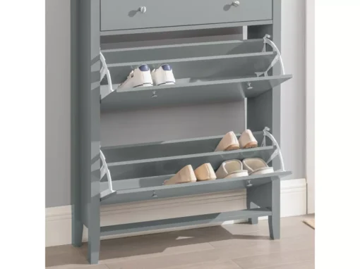Meuble De Rangement à Chaussures Armoire à Chaussures Commode à Chaussures 2 Abattants, FSR89-HG -Meilleur Meubles Magasin meuble de rangement 19307477