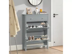 Meuble De Rangement à Chaussures Armoire à Chaussures Commode à Chaussures 2 Abattants, FSR89-HG -Meilleur Meubles Magasin meuble de rangement 19307487
