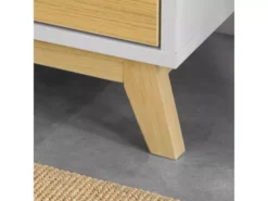 Banc De Rangement Meuble D'entrée Avec Coussin Rembourré, 2 Tiroirs Et 1 Porte, Fsr92-w -Meilleur Meubles Magasin meuble de rangement 19307557