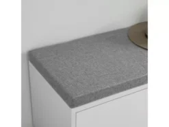 Banc De Rangement Meuble D'entrée Avec Coussin Rembourré, 2 Tiroirs Et 1 Porte, Fsr92-w -Meilleur Meubles Magasin meuble de rangement 19307561