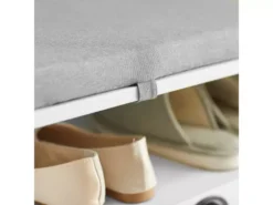 Banc à Chaussures Meuble Entrée Meuble Chaussures Commode à Chaussures Avec Coussin Assise, FSR90-W -Meilleur Meubles Magasin meuble de rangement 19307583
