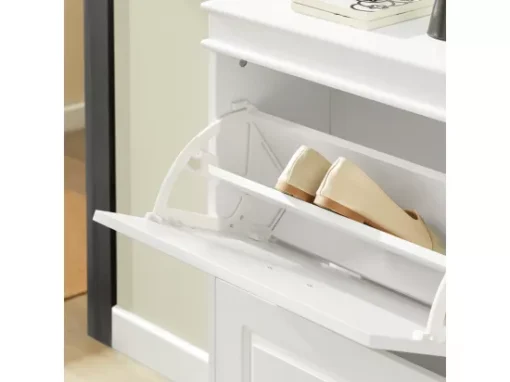 Meuble De Rangement à Chaussures Armoire à Chaussures Commode à Chaussures 3 Abattants, FSR94-W -Meilleur Meubles Magasin meuble de rangement 19307797