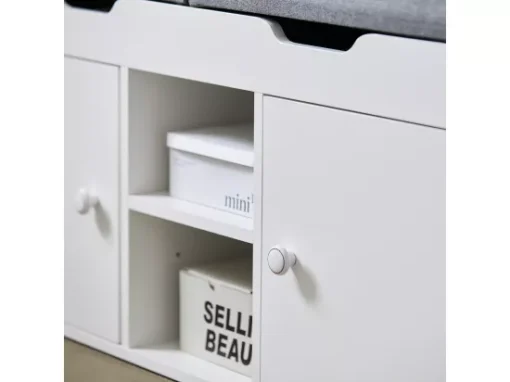 Banc À Chaussures Meuble Entrée Meuble Chaussures Commode À Chaussures Coussin Rembourré, Fsr96-w -Meilleur Meubles Magasin meuble de rangement 19307845