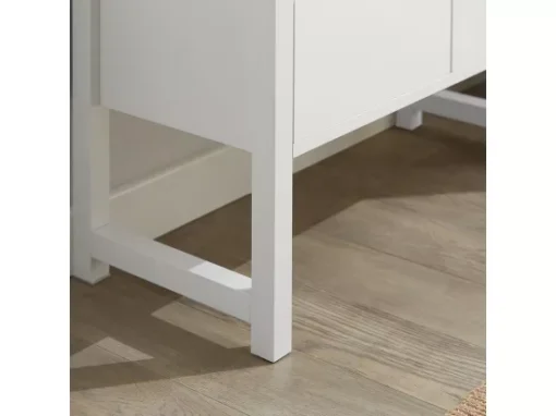 Banc De Rangement Avec Coussin Rembourré Meuble À Chaussure Avec 2 Tiroirs, Fsr88-w -Meilleur Meubles Magasin meuble de rangement 19404383