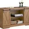 Commode Meuble Bas Buffet Avec Porte De Grange Coulissante Armoire À Chaussures , Fsb60-br -Meilleur Meubles Magasin meuble de rangement 19405027