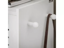SoBuy Meuble à Chaussures à 6 Abattants, Meuble De Rangement à Chaussures, Armoire à Chaussures Coffre De Rangement Avec 2 Crochets, Grande Capacité Pour Entree, Couloir, 115x30x112 Cm, FSR145-W -Meilleur Meubles Magasin meuble de rangement 23171749