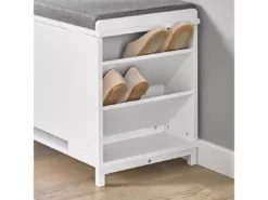 Banc à Chaussures Meuble à Chaussures Avec Assise Coussin Rembourré, FSR105-W -Meilleur Meubles Magasin meuble de rangement 23918277