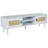 Meuble TV En MDF Blanc Et Beige PARTON -Meilleur Meubles Magasin meuble tv 16195639