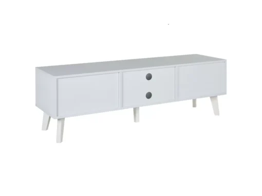 Meuble TV En MDF Blanc Et Beige PARTON -Meilleur Meubles Magasin meuble tv 16195651