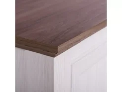 Meuble TV Blanc Et Bois De Chêne NASHVILLE -Meilleur Meubles Magasin meuble tv 16198749