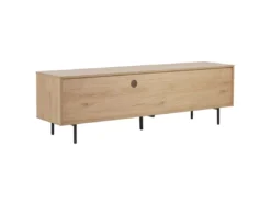 Meuble TV Effet Bois Clair / Blanc ITACA -Meilleur Meubles Magasin meuble tv 16199231