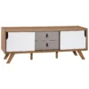 Meuble TV Blanc/bois ACTON -Meilleur Meubles Magasin meuble tv 16199597