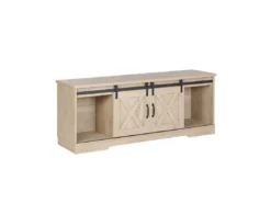 Meuble TV Effet Bois Clair 2 Portes ULAN -Meilleur Meubles Magasin meuble tv 16199845