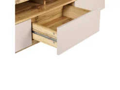 Meuble TV Bois Clair Et Beige ANTONIO -Meilleur Meubles Magasin meuble tv 16437329
