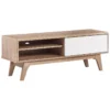 Meuble TV Bois Clair/blanc BUFFALO -Meilleur Meubles Magasin meuble tv 16437721
