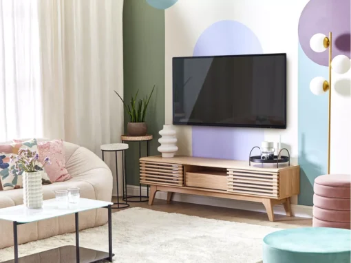 Meuble TV Bois Clair DETROIT -Meilleur Meubles Magasin meuble tv 16437807