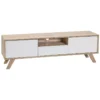 Meuble TV Blanc/bois FORESTER -Meilleur Meubles Magasin meuble tv 16669475