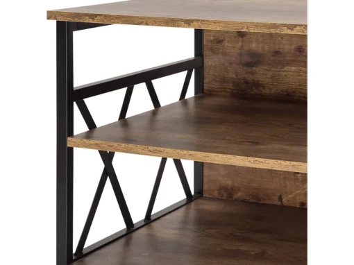 Meuble TV Imitation Bois Foncé CARLISLE -Meilleur Meubles Magasin meuble tv 16669551